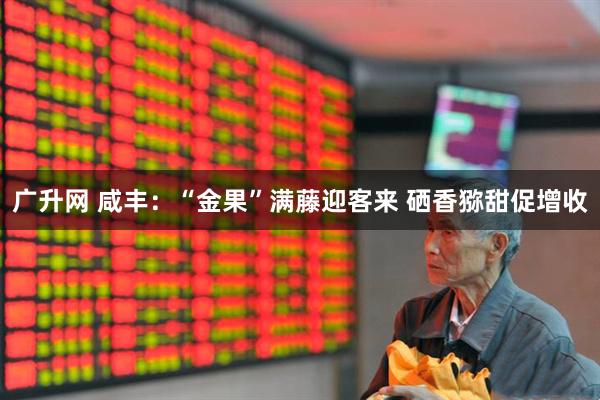 广升网 咸丰：“金果”满藤迎客来 硒香猕甜促增收